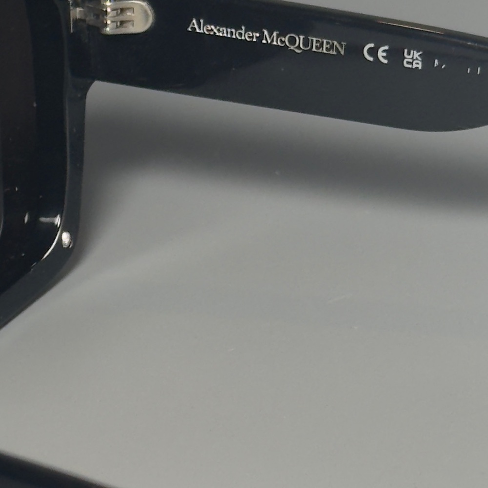 Alexander Mcqueen Black Rectangular Sunglasses - image 6